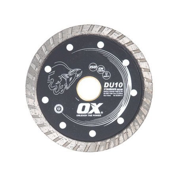 Ox Tools 4.5-Inch General Purpose Turbo Diamond Blade - Bore: 7/8" - 5/8" OX-DU10-4.5